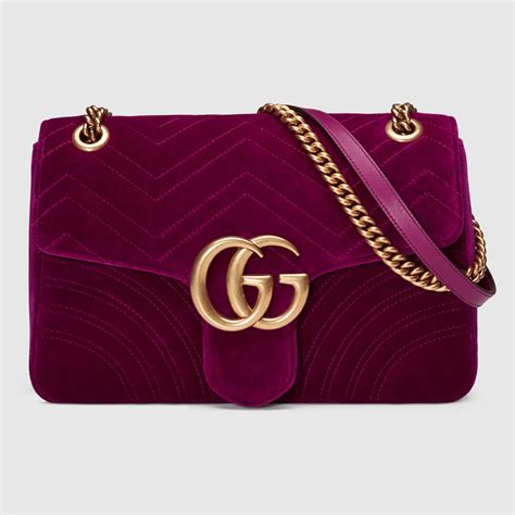 gucci marmont velvet handbag colors|Gucci Marmont price increase.